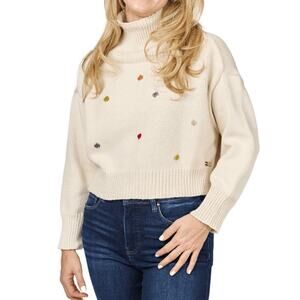 Shannon Passero Crop Julieta Pullover Sweater Turtle Neck Size S Small